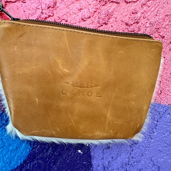 Canoe, western leather cowhide clutch - Picture 4 of 9